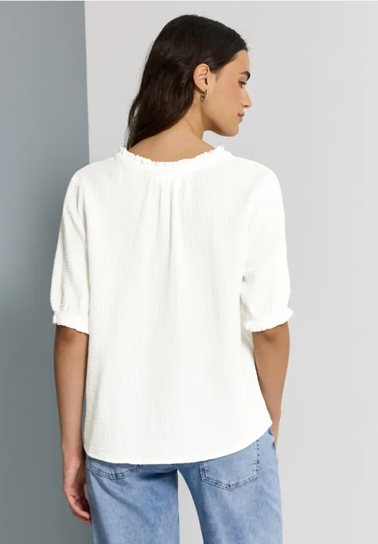 Tunique en mousseline off white