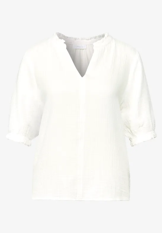 Tunique en mousseline off white