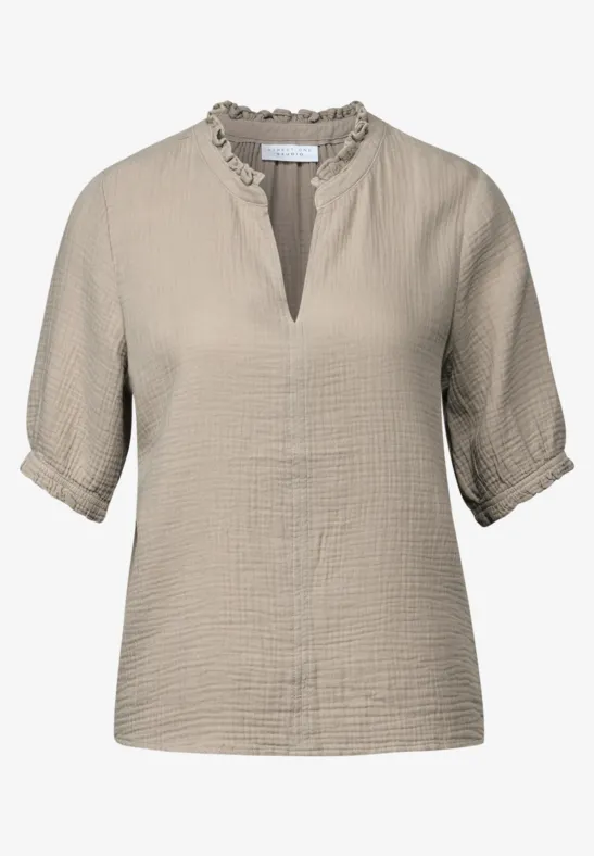 Musselin Tunika sandshell beige