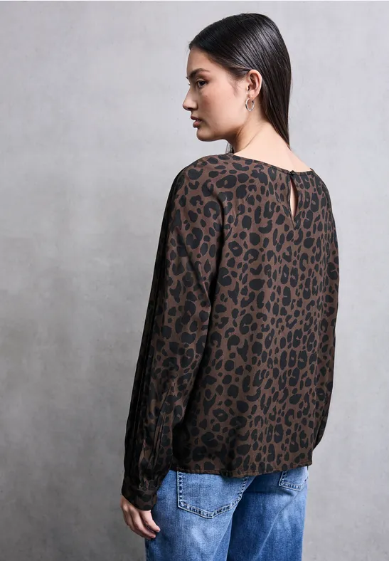 Leo raglan blouse met tape null