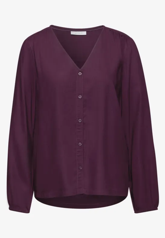 V-hals blouse met knopen null