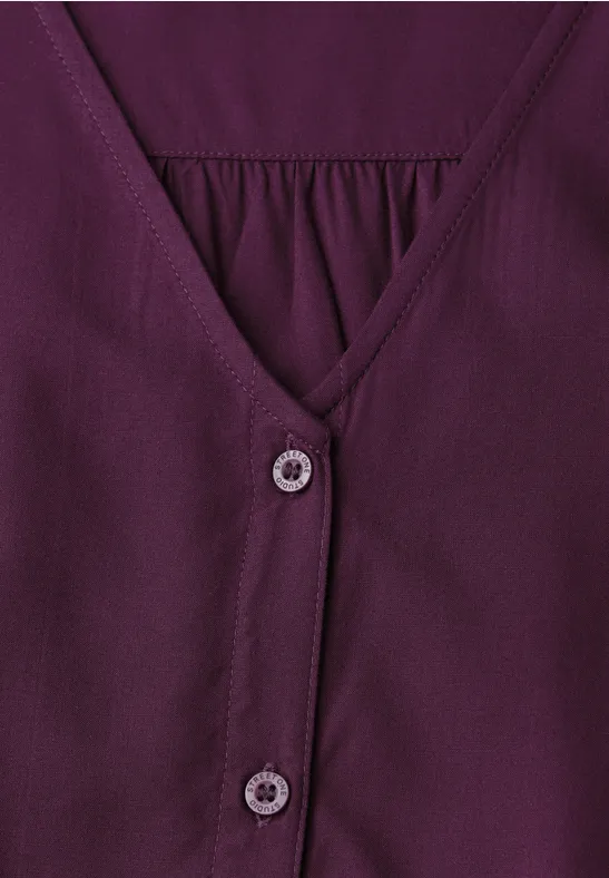 V-hals blouse met knopen null