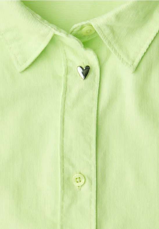 Sztruksowa bluzka koszulowa null