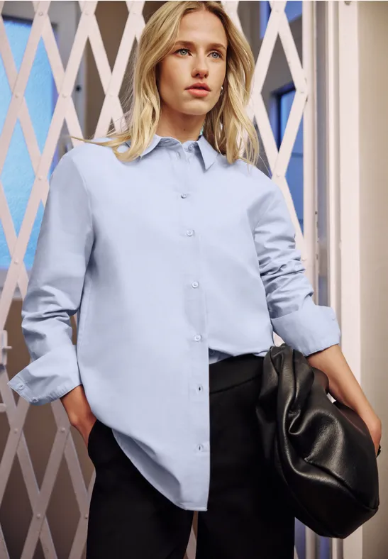 Bluzka koszulowa Chambray original blue