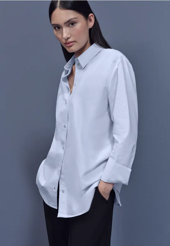 Bluzka koszulowa Chambray original blue