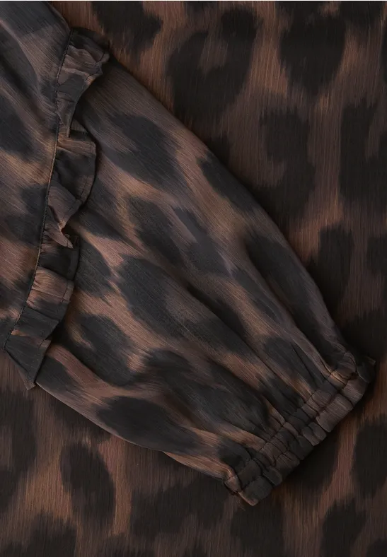 Leeuw chiffon tuniek Black