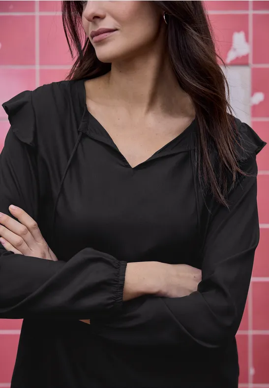 Tunique à volants Black