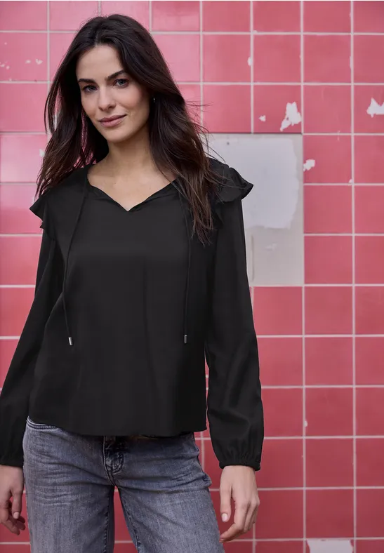 Tunique à volants Black