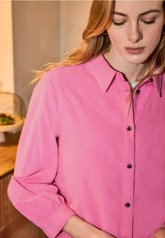 Hemdbluse glowy pink