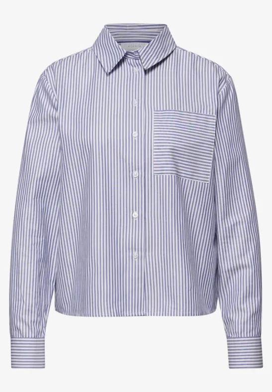 Gestreifte Hemdbluse original blue