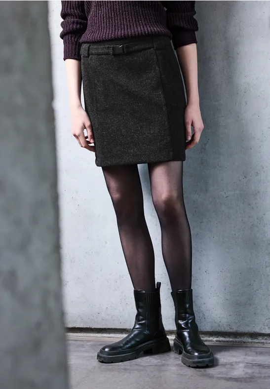 Rock in Woll-Optik anthracite melange