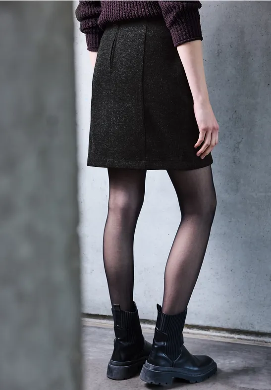 Rock in Woll-Optik anthracite melange