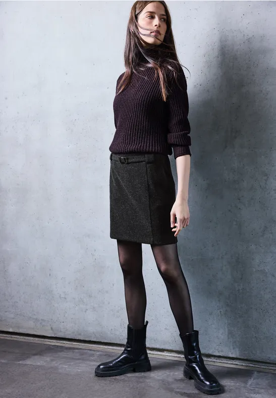 Rock in Woll-Optik anthracite melange