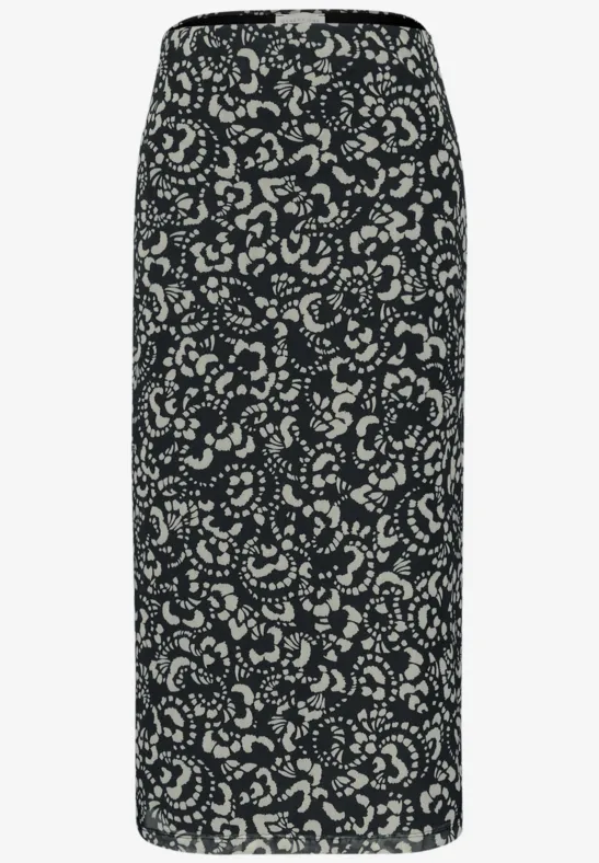 Gemusterter Mesh-Rock Black
