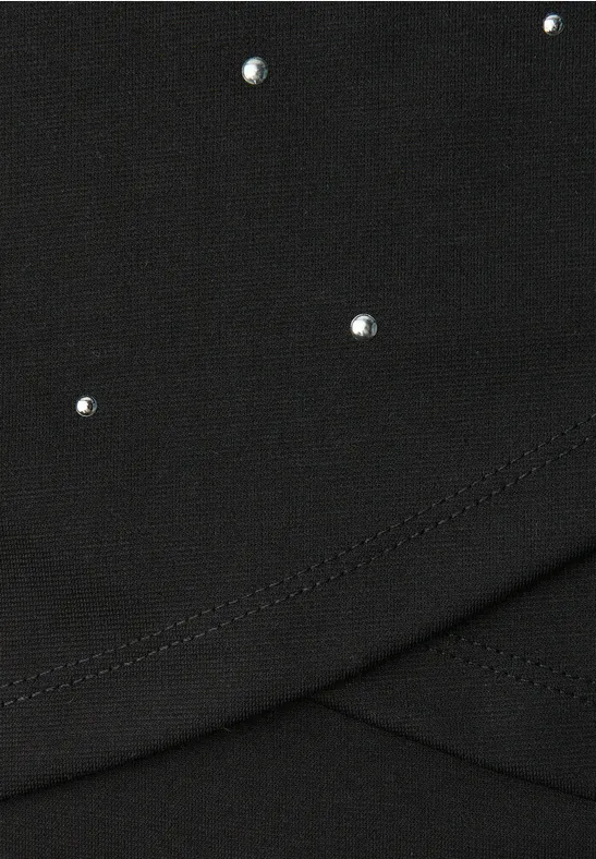 Kokerrok met studs Black