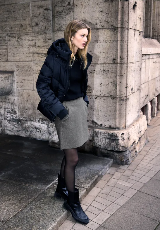 Rock in Wolloptik mineral grey mel.