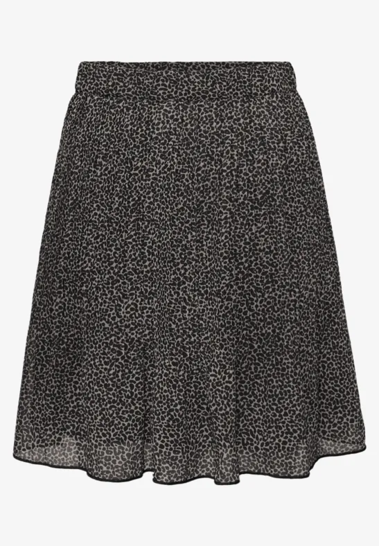 Gedessineerde rok buffed beige