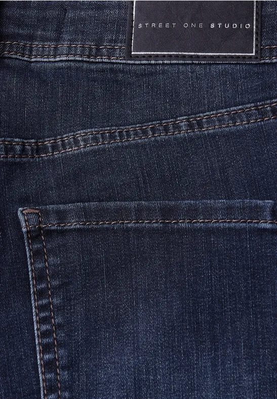 Bootcut Jeans Dark Blue Clean Wash