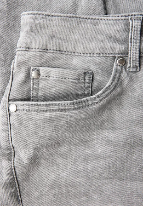 Skinny Fit Jeans Light Grey Random