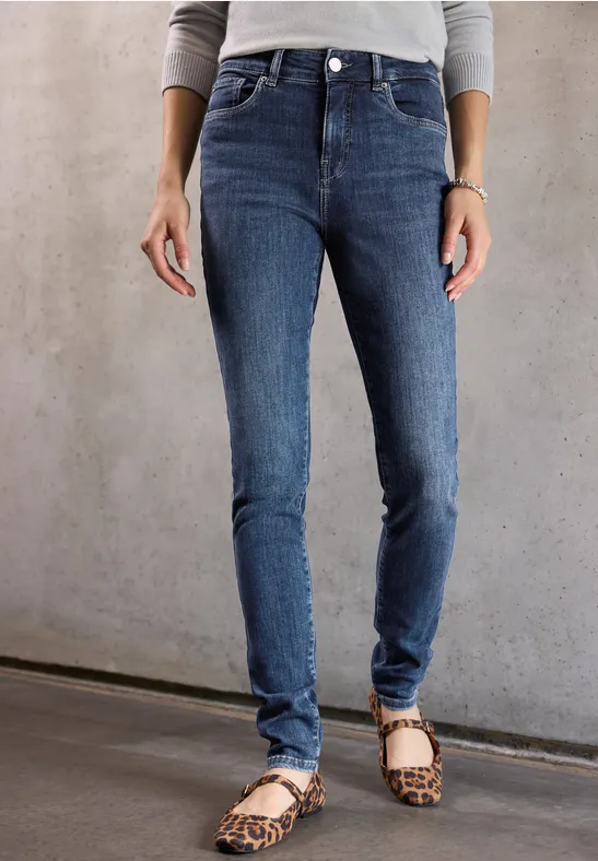 Skinny Fit Jeans Dark blue washed