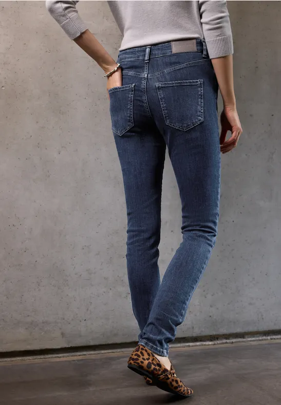 Skinny Fit Jeans Dark blue washed