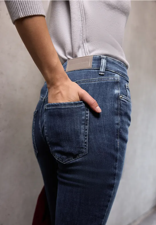 Skinny Fit Jeans Dark blue washed