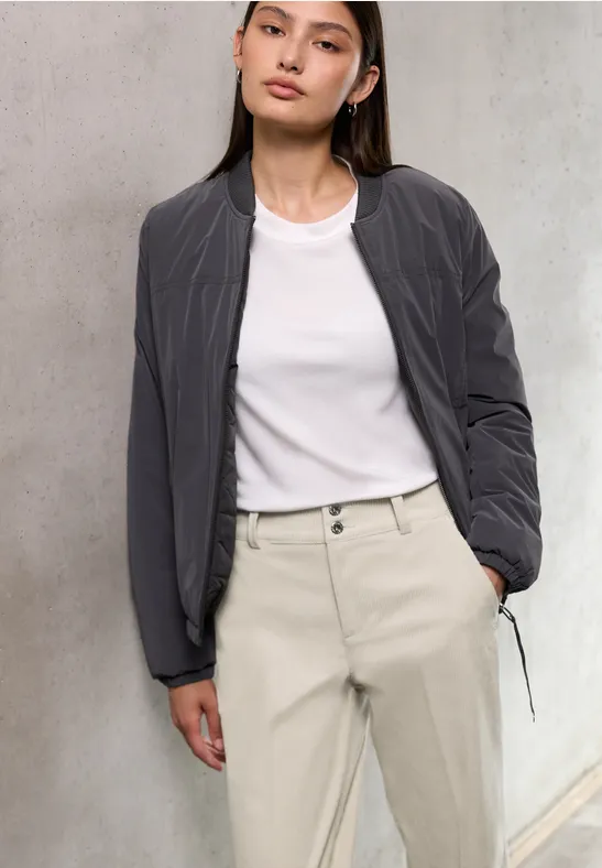 Straight Leg Cordhose morn beige