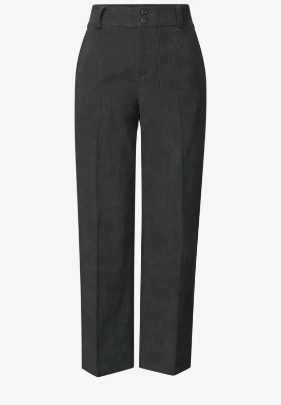 Straight Leg Cordhose shore grey