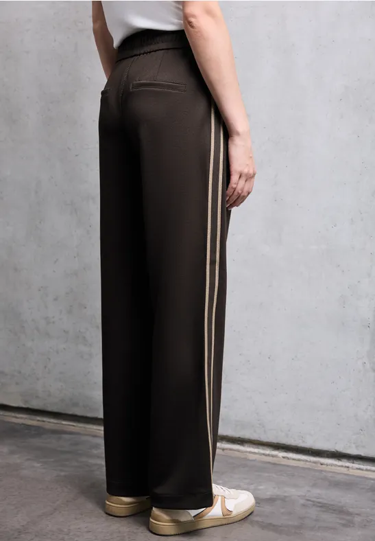Hose mit Gallonstreifen dark auburn brown