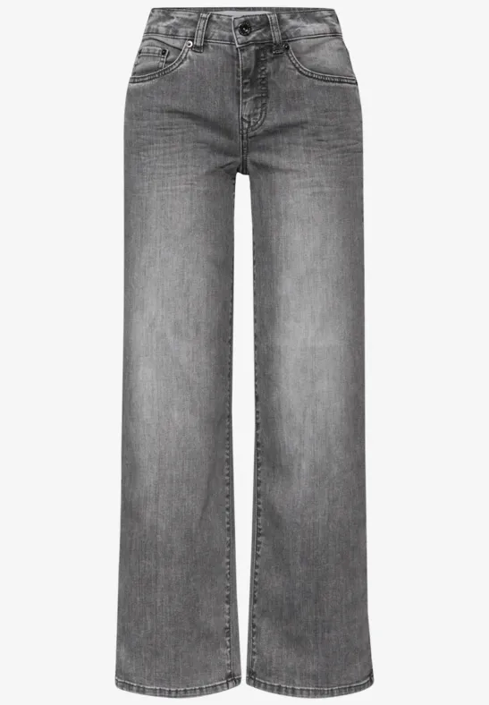 Wide Leg Jeans black washed