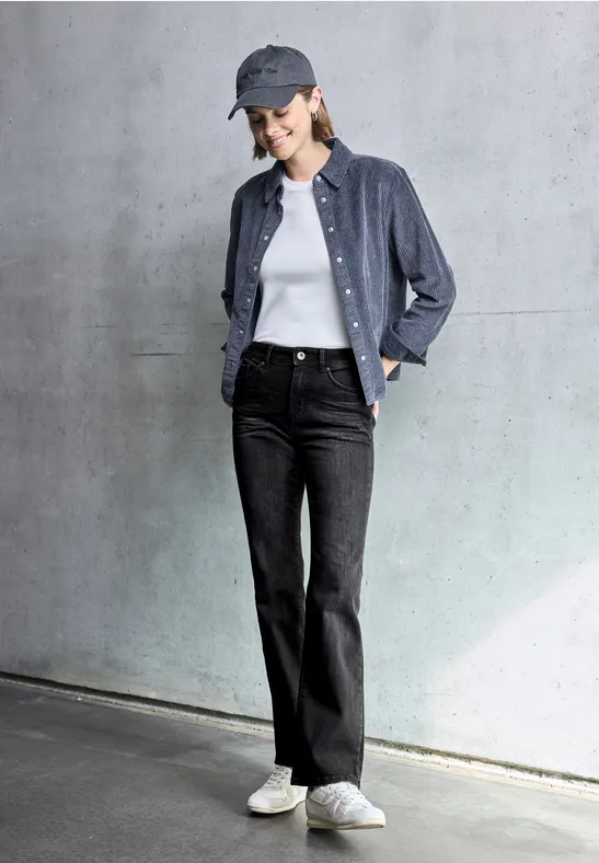 Bootcut Jeans black soft wash