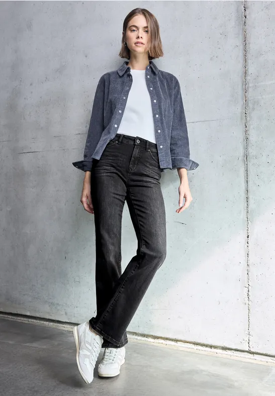 Bootcut Jeans black soft wash