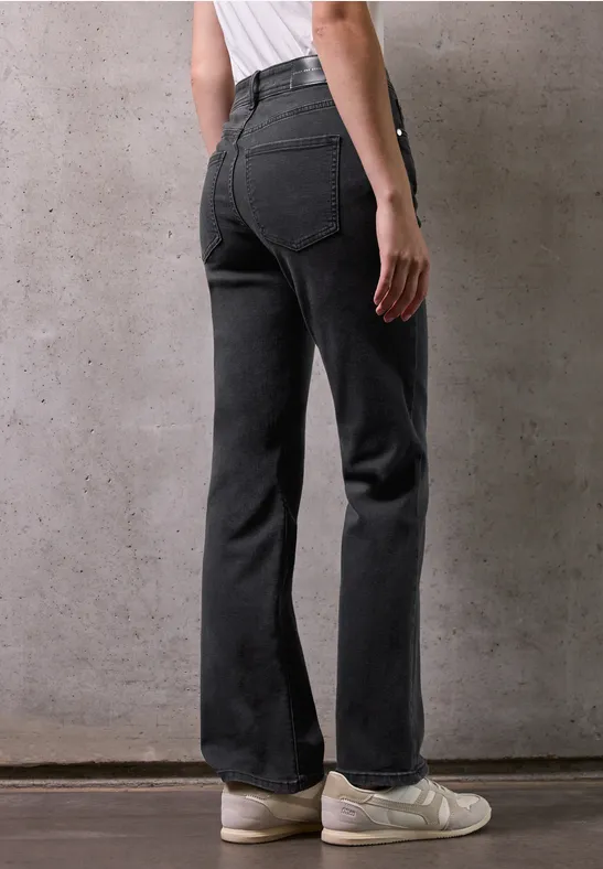 Bootcut jeans soft black washed