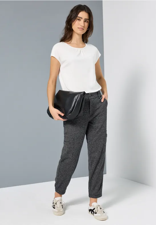 Pantalon Cargo Melange Black