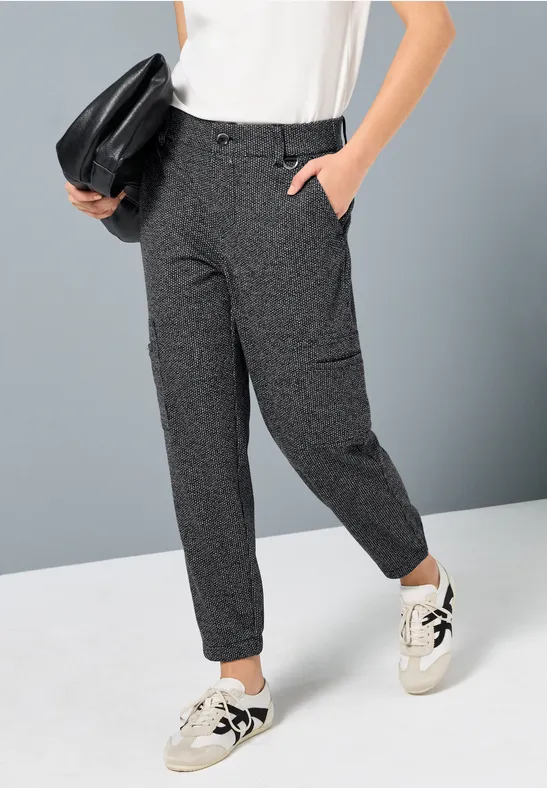 Pantalon Cargo Melange Black