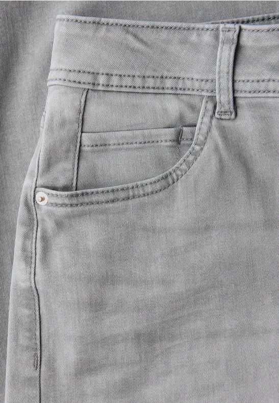 Wide Leg Jeans light grey random washed