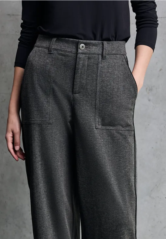 Straight Leg Melange Hose anthracite melange