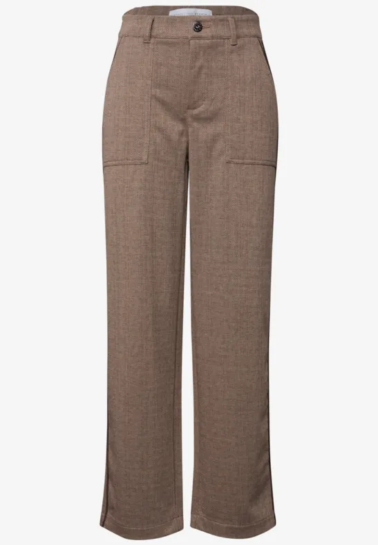 Pantalon Straight Legs Melange sandstone beige mel.