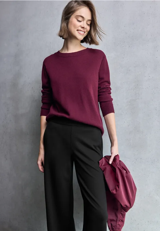 Wide Leg Hose Black
