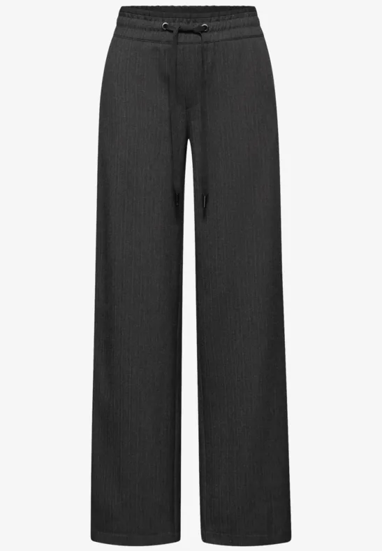 Hose mit Gallonstreifen anthracite melange