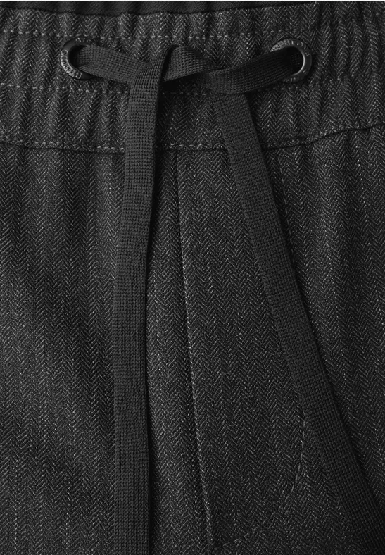 Hose mit Gallonstreifen anthracite melange
