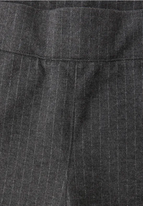 Pinstripe broek Wide Legs gravel grey mel.