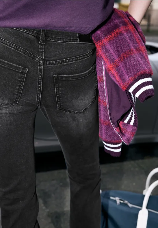 Jeans im Casual Fit Black Washed