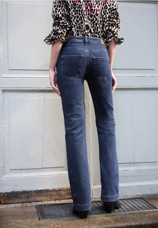 Bootcut Jeans Dark Blue Wash