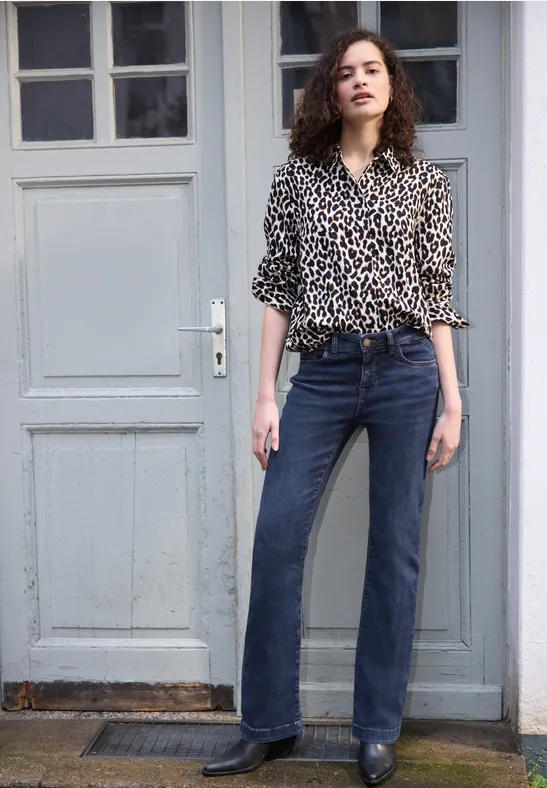 Bootcut Jeans Dark Blue Wash