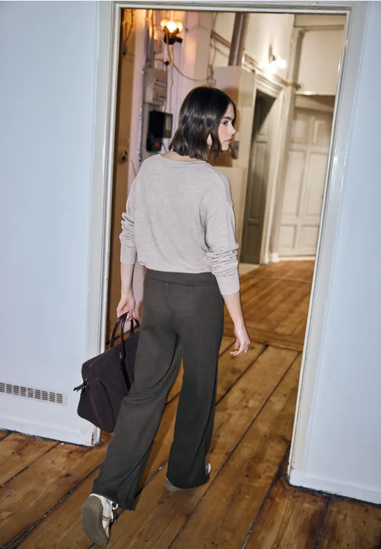 Wide Leg Hose java brown