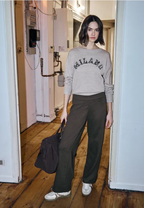 Wide Leg Hose java brown