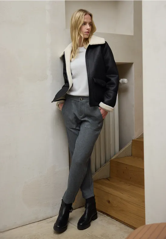 Vrijetijdskleding Chino anthracite melange