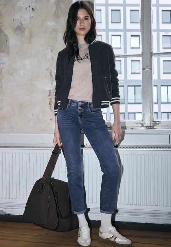 Casual Fit Jeans Medium Blue Washed