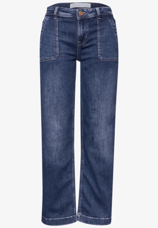 Straight Legs jeans Medium Blue Washed